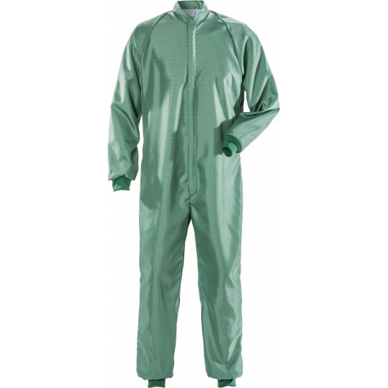 100650-730 Cleanroom Coverall, ISO Class3, Green, XXXXL