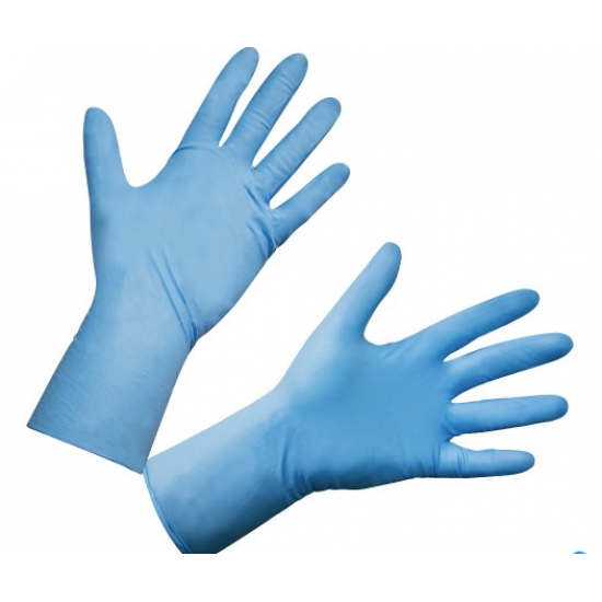 Long & Strong Nitrile Glove, Blue,29cm.XL