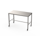 Stainless steel table with diamond centre tie bar