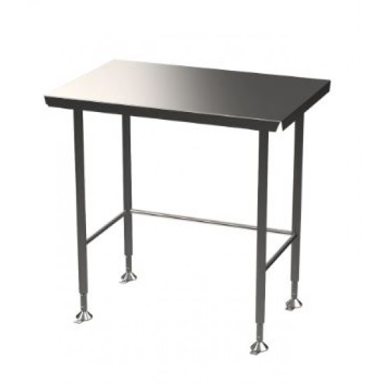 HYGIENOX Electropolished Table with Rear Rail