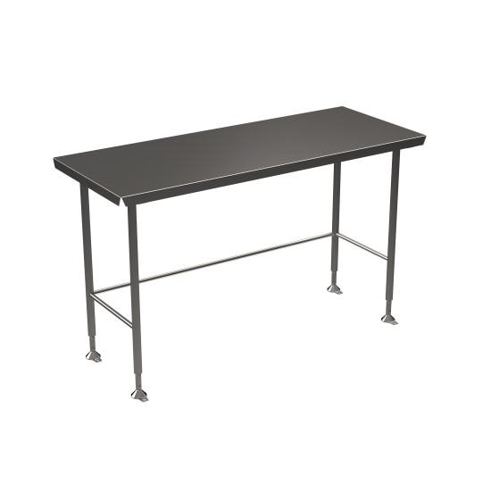 Stainless steel Hygienox table with tubular rear tie bar 1500 x 600mm