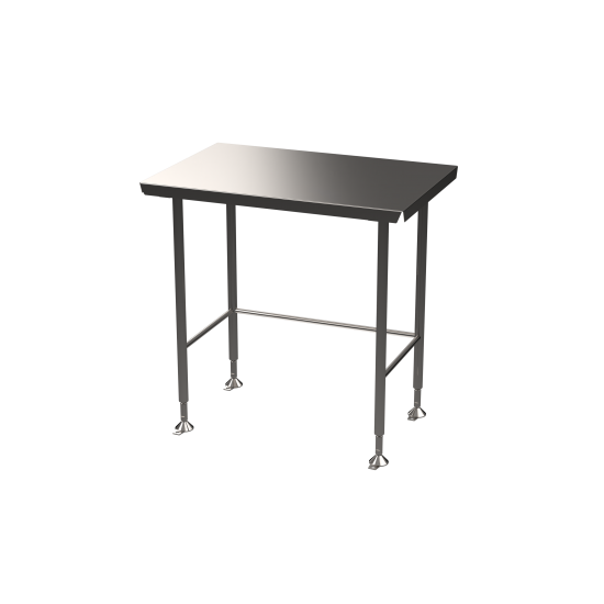 Stainless steel Hygienox table with tubular rear tie bar