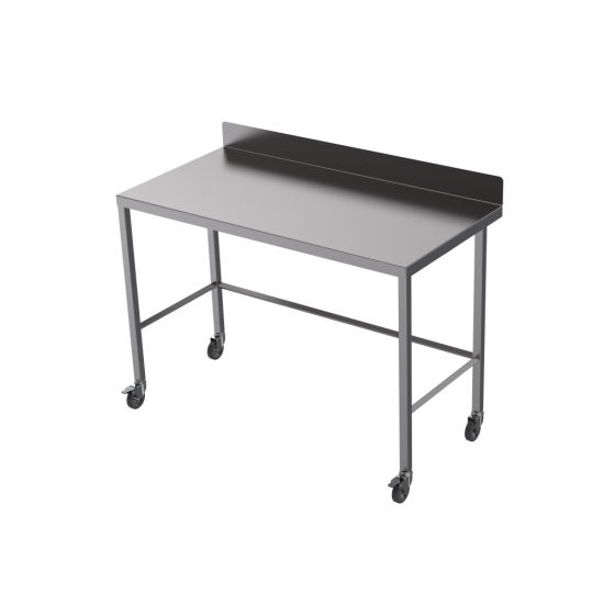 Teknomek Mobile Table, With Upstand 1200 x 600m